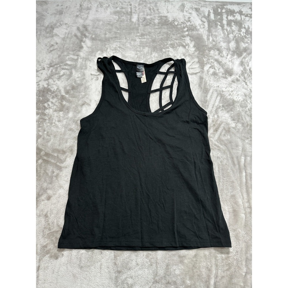 Victoria Sport‎ Racerback Tank Womens Size Medium Black Active Wear Exercise NWT